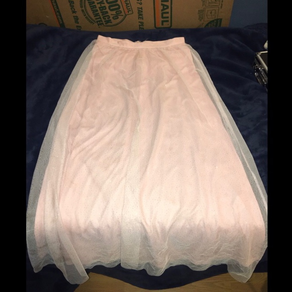 Pink Tulle Skirt (from a two piece prom outfit)